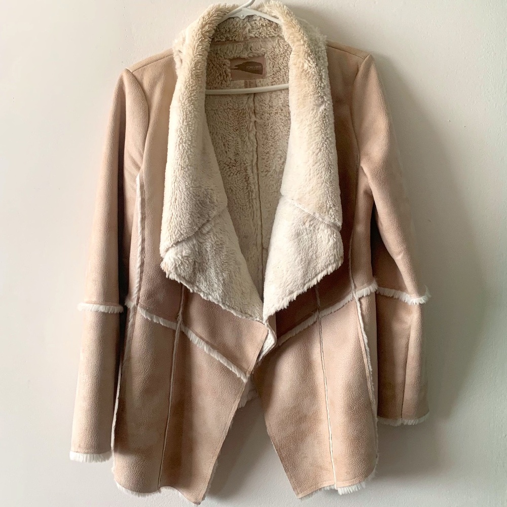 Forever 21 Winter Faux Fur Coat Jacket Blazer